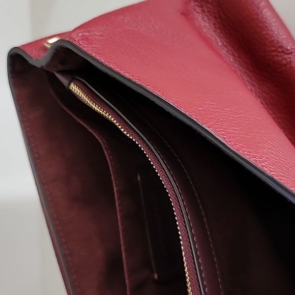 Coach Tammie Red Leather Shoulder Bag - Picture 8 of 9